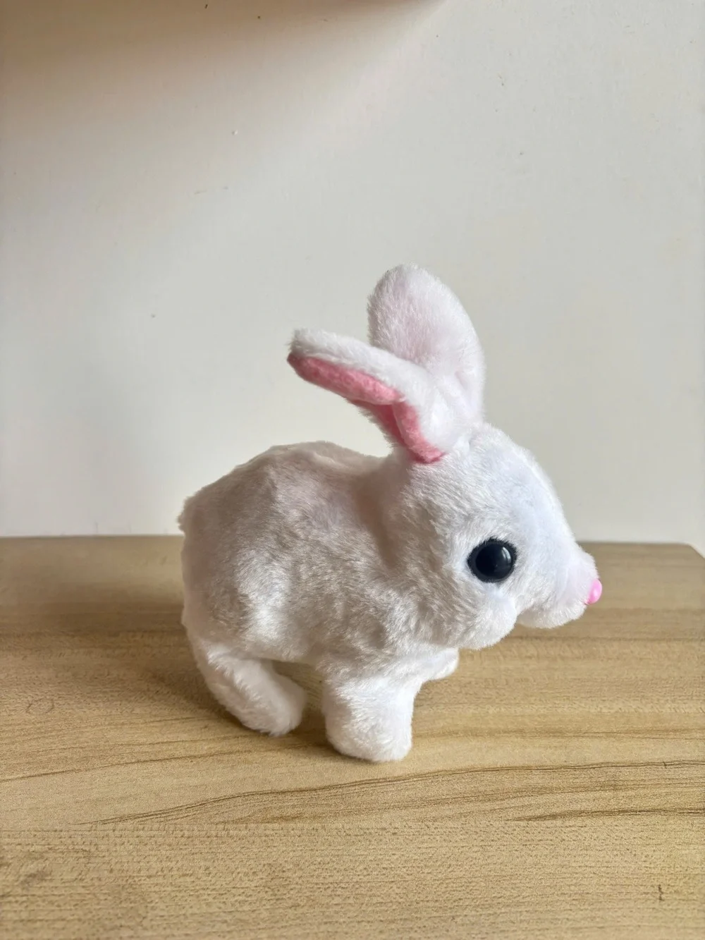 Plush Pet Bunny Toy - White and Pink